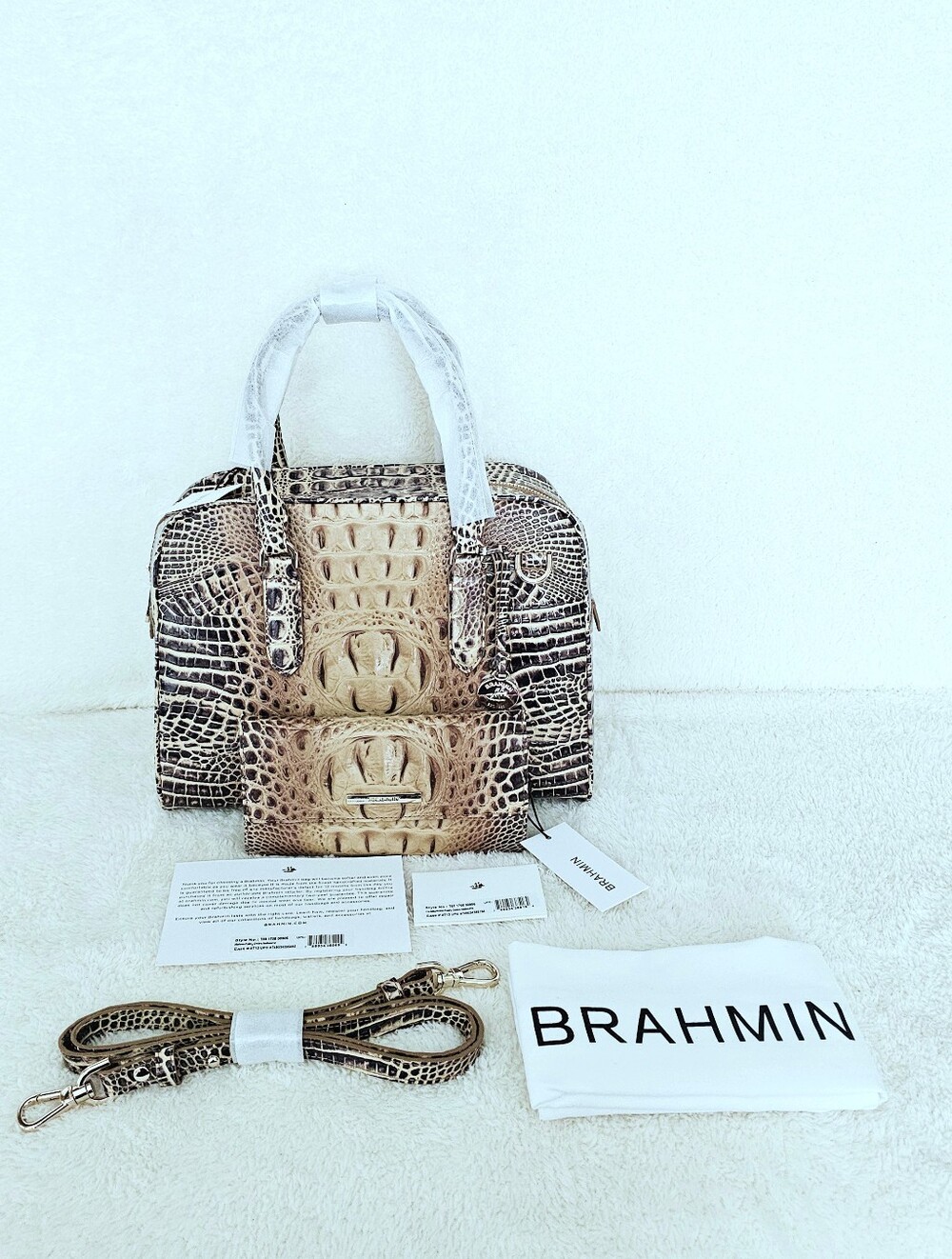 NWT Brahmin PASTRY OMBRE Marissa w/Cordelia Wallet